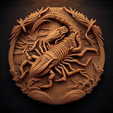 3D model Euscorpius alpha (STL)